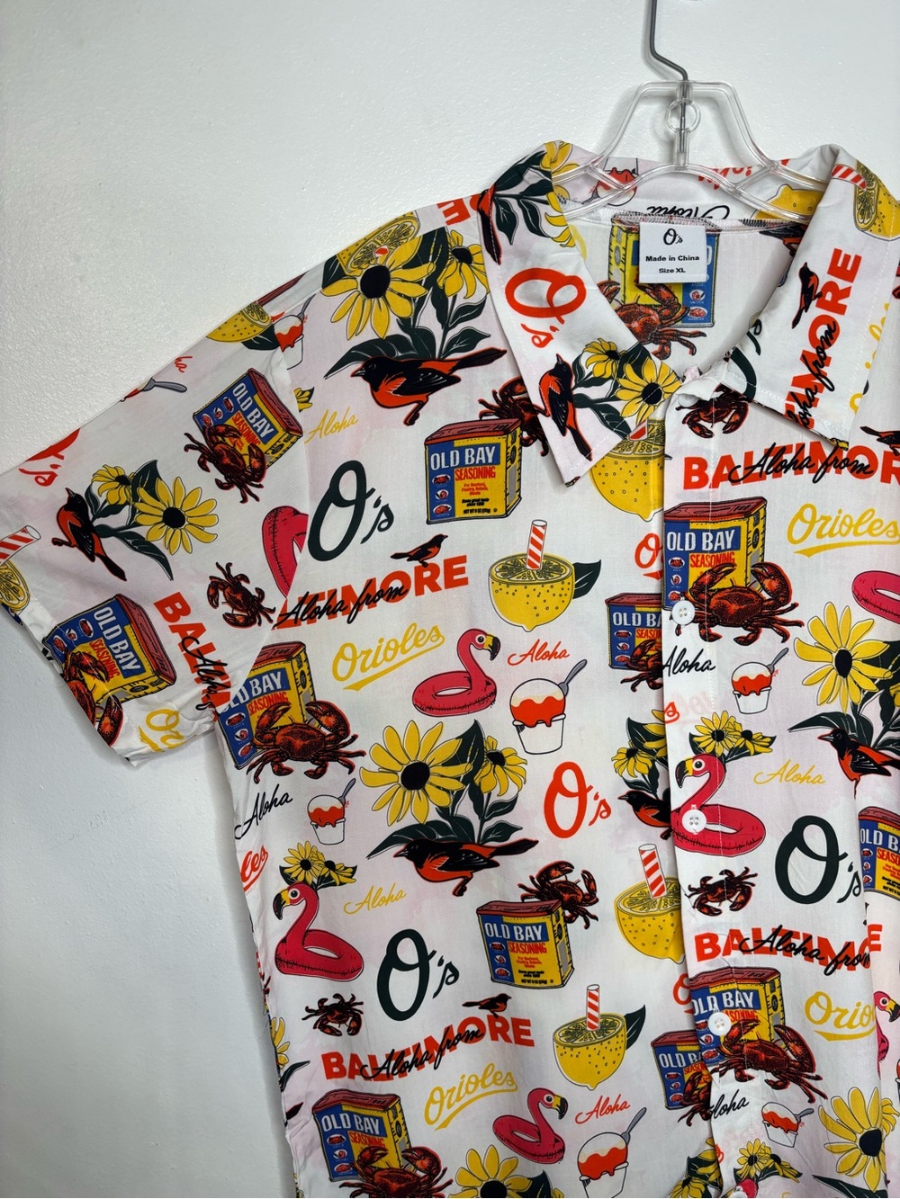 Baltimore Orioles Hawaiian Button Down Shirt XL - Picture 3 of 6